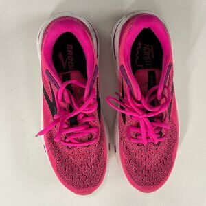 Brooks Ghost Max Women’s Running Shoes – Pink/Black Cushioned Trainers Size 9.5